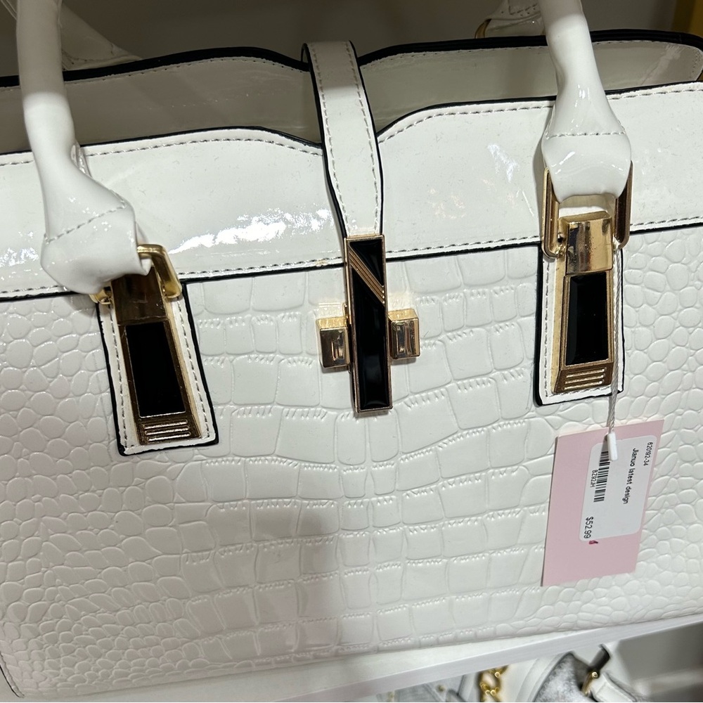 Large White handbag